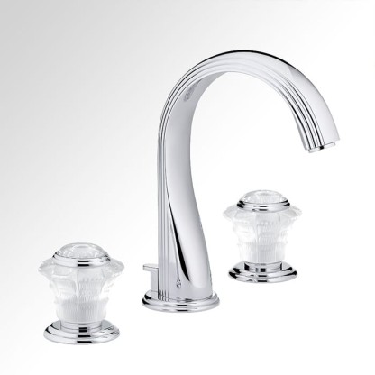 THG Dahlia Смеситель для раковины, 3 отв., цвет: хром