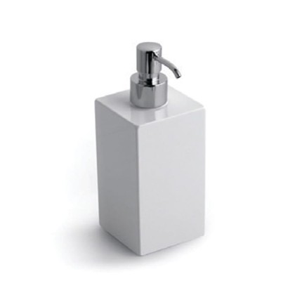 Bertocci Settecento Дозатор для жидкого мыла, настольный композит, цвет: белый матовый/хром