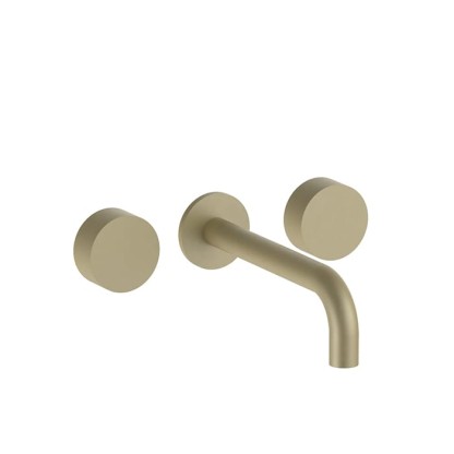 Fantini AF/21 Смеситель из стены для раковины (Наружная часть), цвет: Matt British Gold PVD