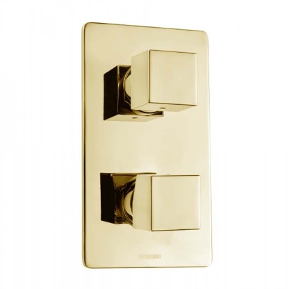 Bossini Cube Смеситель для душа, встраиваемый, с девиаторм 1/2/3/4/5, цвет: золото