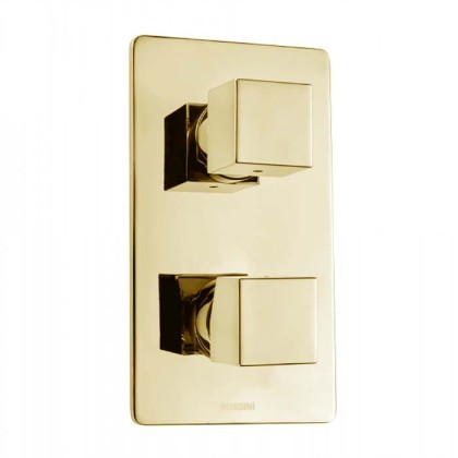 Bossini Cube Смеситель для душа, встраиваемый, с девиаторм 1/2/3/4/5, цвет: золото