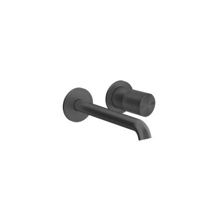 Gessi Habito Rigato Смеситель для раковины, встраиваемый, излив: 18см., цвет: Black Metal PVD