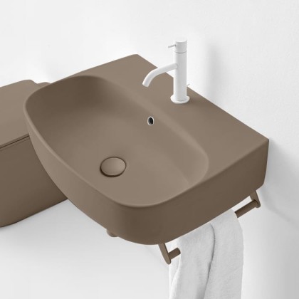 Kerasan Nolita Раковина 60х45 см, 1 отв., подвесная/накладная, цвет: Bruno matt