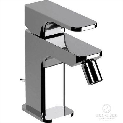 CISAL Cubic Смеситель однорычажный для биде на 1 отверстие с донным клапаном, цвет: хром