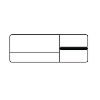 Bertocci Fly Релинг 34см., для аксессуаров, с полотенцедержателем и бумагодержателем, DX, цвет: черный матовый