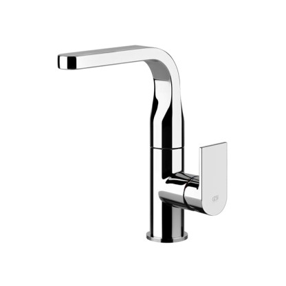 Gessi Emporio Via manzoni Смеситель для раковины, на 1 отв, с донным клапаном, цвет: хром