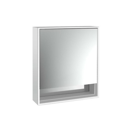 Emco Loft Зеркальный шкаф 60см., с подсветкой LED с с ниж.отделением навесная модель, 1-дверка, петли слева зеркальная задняя стенка