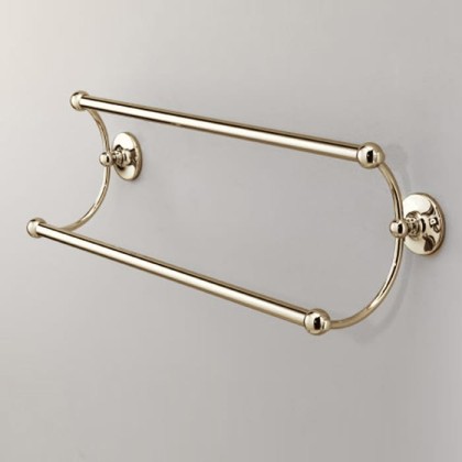 Devon&Devon Cavendish Полотенцедержатель двойной 55.5см., подвесной, цвет: золото