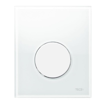 TECE TECEloop Панель смыва для писсуара, стекло белое, цвет: белый