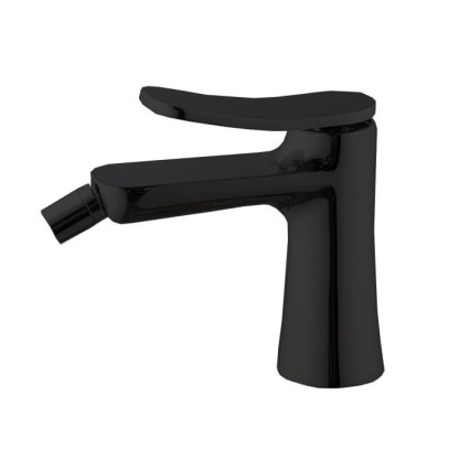 Fima Carlo Frattini Flo Смеситель для биде, на 1 отв., с донным клапаном, цвет: черный матовый