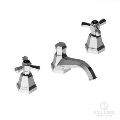 Stella Eccelsa Смеситель для раковины на 3 отверстия 3224, с донным клапаном, цвет: хром