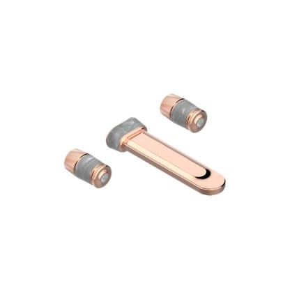 THG CORVAIR FIOR DI BOSCO Смеситель для раковины настенный, c 2 вентилями, внешняя часть, цвет: Blush PVD