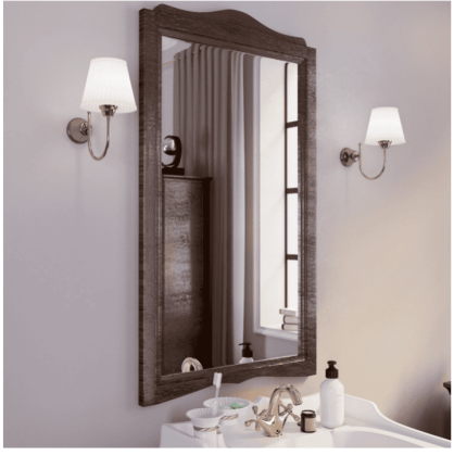 TW Veronica Nuovo Зеркало подвесное, в деревянной раме 83х110 см, цвет: noce