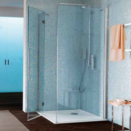 SAMO Zenit Душевое ограждение 96.5х96.5х200см., хром, прозрачное стекло