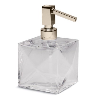 Bertocci Grimilde Дозатор настольный, цвет: прозрачный хрусталь/nichel mat