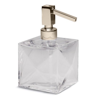 Bertocci Grimilde Дозатор настольный, цвет: прозрачный хрусталь/nichel mat