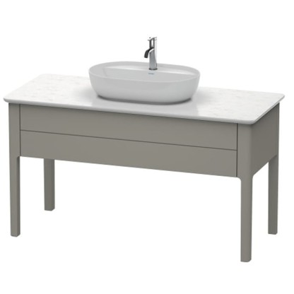 Duravit Luv База напольная 138.8x57х74.3см., с 1 выдв. ящиком, каменной столешницей и раковиной, цвет: каменно-серый шелковисто-матовый