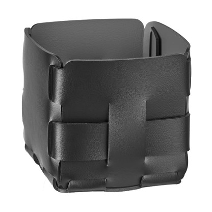 ADJ Корзинка Mini Bottega, 12x12xH13 см., цвет: черный/серый