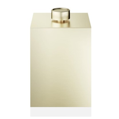 Decor Walther DW 76 Корзина для бумаги 17x17x27см, с крышкой, напольная, цвет: золото матовое