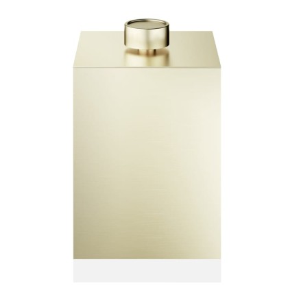 Decor Walther DW 76 Корзина для бумаги 17x17x27см, с крышкой, напольная, цвет: золото матовое