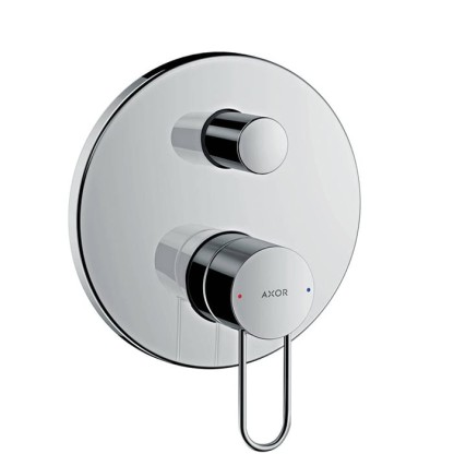 Axor Uno Встраиваемый смеситель для ванны однорычажный с защитой по станд. EN1717, внешняя часть, цвет: хром