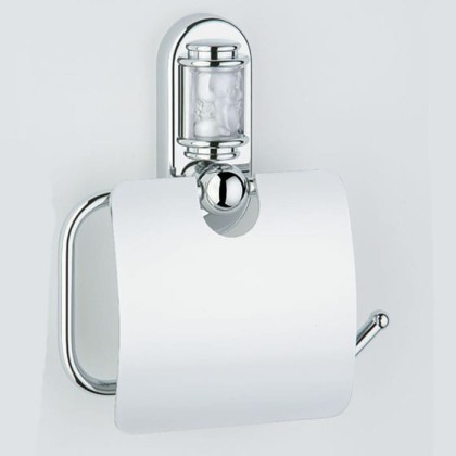 THG Ange Держатель туалетной бумаги с крышкой, подвесной, цвет: хром