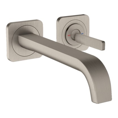 Axor Citterio E Смеситель для раковины, встраиваемый, излив: 22.1см., цвет: сталь