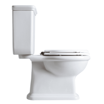 SIMAS Lante Унитаз моноблок 70.5х38.5см, с вертикальным сливом с бачком с боковой ручкой смыва, фурнитура золото, цвет белый