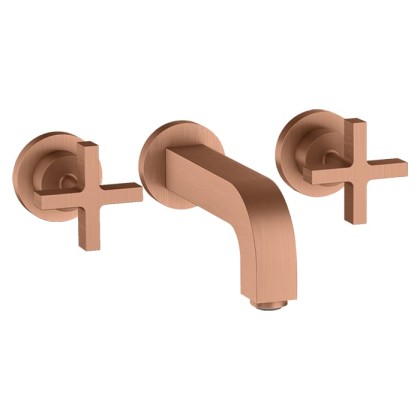 Axor Citterio Смеситель для раковины, встраиваемый, излив: 16.2см., цвет: шлифованное красное золото