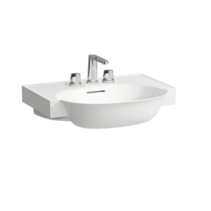 Laufen New Classic Раковина накладная 60х48х7.5см, с 3 отв., с переливом, цвет: белый матовый