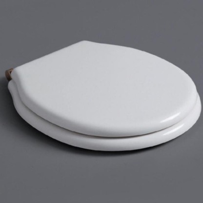 SIMAS Londra Сиденье для напольного унитаза, белый петли бронза