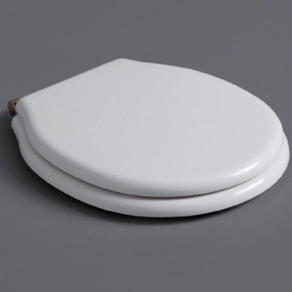 SIMAS Londra Сиденье для напольного унитаза, белый петли бронза
