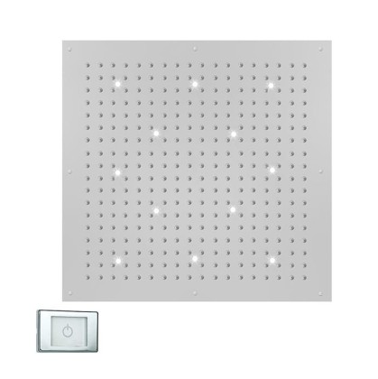 BOSSINI DREAM-XL CUBE Верхний душ 1000 x 1000 мм, с 12 LED (белый), блок питания/управления, цвет: хром