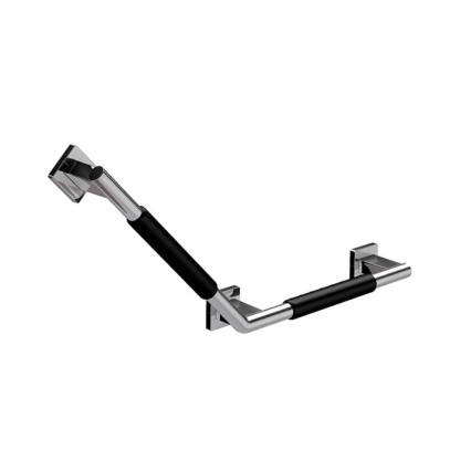EMCO System2 Поручень изогнутый, корпус черный, правый, 135°, подвесной, цвет: хром