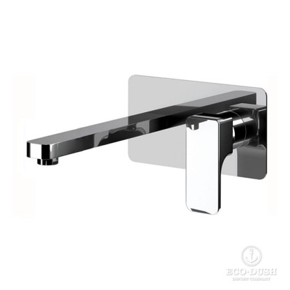 Cisal Cubic Смеситель для раковины, настенный, цвет: хром