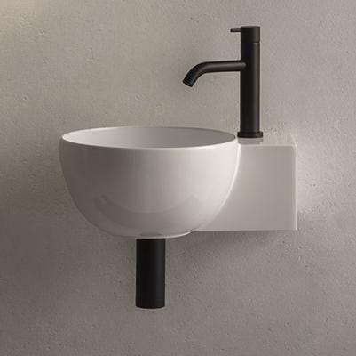 Globo T-Edge Раковина 40х32 см, без отв., подвесная/на столешницу, цвет: белый