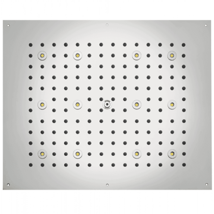 BOSSINI DREAM-RECTANGULAR Верхний душ 570x470 мм, с 12 LED RGB, блок питания/управления, Cromoterapia, цвет: хром