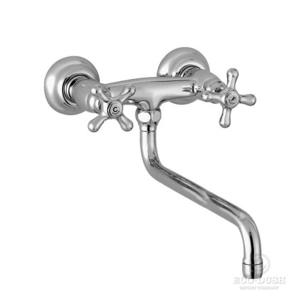 Stella Roma Смеситель для мойки настенный 3243/300, длина излива 300мм цвет: хром