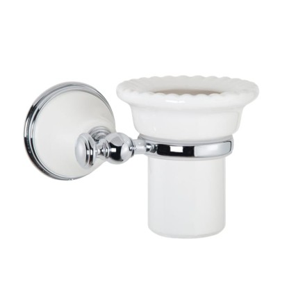 TW Harmony 109, подвесной cтакан, керамический (белый), цвет: белый/хром