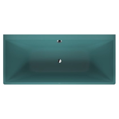Duravit Vitrium Ванна пристенная 180x80см, с ножками, с2 наклонами для спины, прямоугольная, цвет: аквамарин матовый