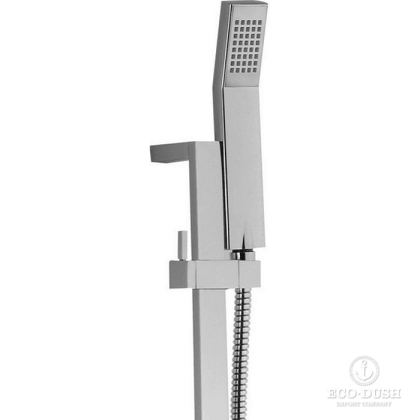 CISAL Shower Душевой гарнитур:ручная лейка,шланг 150 см,штанга 70 см, цвет: хром