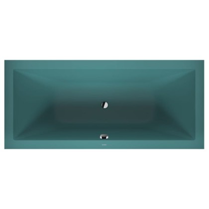 Duravit Vitrium Ванна встраиваемая 180x80cм, с ножками, с2 наклонами для спины, прямоугольная, цвет: аквамарин матовый