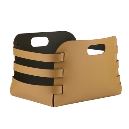 ADJ Корзина Riga, 27x36xH25 см., цвет: горчичный/оливковый