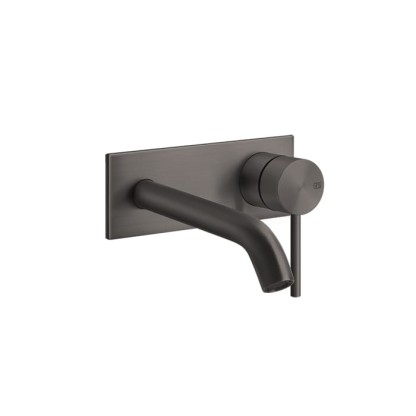 Gessi 316 Встраиваемый смеситель с изливом 147мм, внешняя часть, цвет: brushed black metal pvd