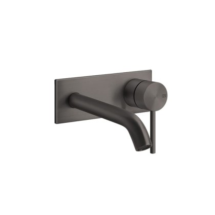 Gessi 316 Встраиваемый смеситель с изливом 147мм, внешняя часть, цвет: brushed black metal pvd