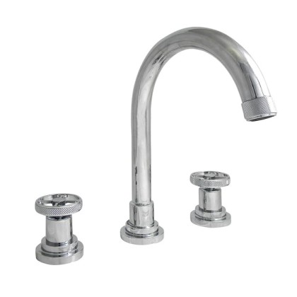 Nicolazzi Arena Смеситель для раковины на 3 отверстия, с донным клапаном, излив: 176 мм, цвет: хром