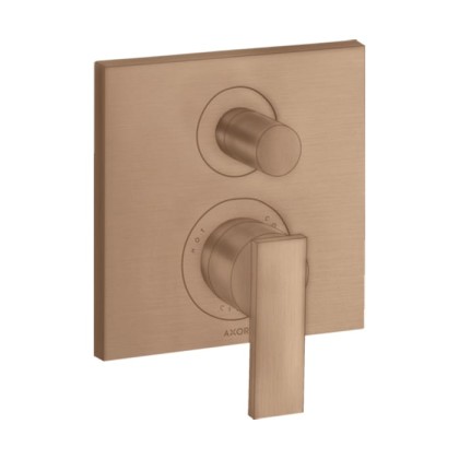 Axor Citterio Смеситель для ванны, встраиваемый, с переключателем потоков, цвет: шлифованное красное золото