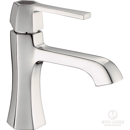 CISAL Cherie Смеситель однорычажный для раковины на 1 отверстие без донного клапана, цвет: хром/черный матовый