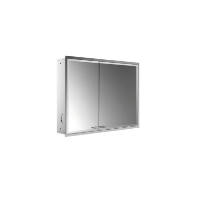 EMCO Prestige2 Зеркальный шкаф 66х91.5см., встраиваемый, LED-подсветка, 2 двери, 2 полки, розетка, правый, с EMCO light system