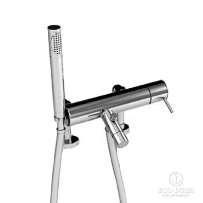 Stella Lucilla Смеситель на борт ванны на 2 отверстия 3267RG306 с ручным душем, цвет: хром